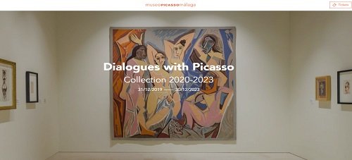 Anniversary exhibit in Pablo Picasso museum in Malaga
